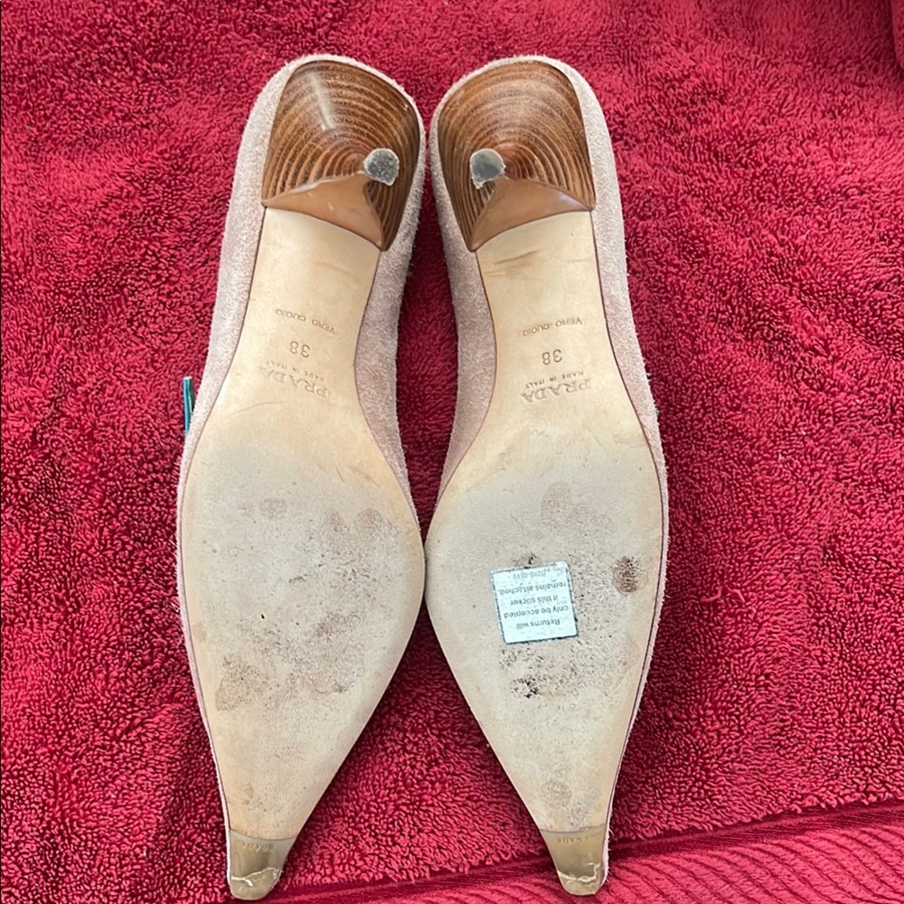 Prada Multicolor Suede Women's Pumps - Picture 5 of 5